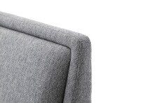 Polsterbett >Frieda< Liegefläche 140x200cm, grau, Stellmaß: 156x105x224cm (BxHxT)