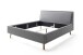 Polsterbett >Frieda< Liegefläche 140x200cm, grau, Stellmaß: 156x105x224cm (BxHxT)