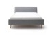 Polsterbett >Frieda< Liegefläche 140x200cm, grau, Stellmaß: 156x105x224cm (BxHxT)