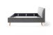 Polsterbett >Frieda< Liegefläche 140x200cm, grau, Stellmaß: 156x105x224cm (BxHxT)