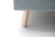 Polsterbett >Frieda< Liegefläche 160x200cm, eisblau, Stellmaß: 176x105x224cm (BxHxT)