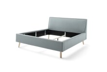 Polsterbett >Frieda< Liegefläche 140x200cm, eisblau, Stellmaß: 156x105x224cm (BxHxT)