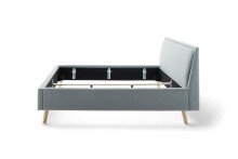 Polsterbett >Frieda< Liegefläche 180x200cm, eisblau, Stellmaß: 196x105x224cm (BxHxT)