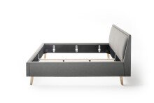 Polsterbett >Frieda< Liegefläche 160x200cm, hellgrau, Stellmaß: 176x105x224cm (BxHxT)