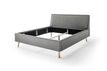 Polsterbett >Frieda< Liegefläche 160x200cm, hellgrau, Stellmaß: 176x105x224cm (BxHxT)