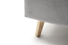 Polsterbett >Frieda< Liegefläche 160x200cm, hellgrau, Stellmaß: 176x105x224cm (BxHxT)