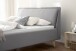 Polsterbett >Frieda< Liegefläche 160x200cm, hellgrau, Stellmaß: 176x105x224cm (BxHxT)
