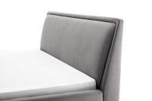 Polsterbett >Frieda< Liegefläche 180x200cm, hellgrau, Stellmaß: 196x105x224cm (BxHxT)