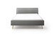 Polsterbett >Frieda< Liegefläche 180x200cm, hellgrau, Stellmaß: 196x105x224cm (BxHxT)