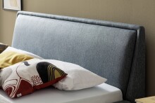 Polsterbett >Frieda< Liegefläche 140x200cm, ocean, Stellmaß: 156x105x224cm (BxHxT)