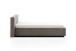 Polsterbett >Cube< Liegefläche 140x200cm, taupe, Stellmaß: 180x82x227cm (BxHxT)