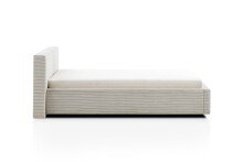 Polsterbett >Cube< Liegefläche 140x200cm, beige, Stellmaß: 180x82x227cm (BxHxT)