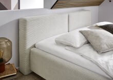 Polsterbett >Cube< Liegefläche 160x200cm, beige, Stellmaß: 200x82x227cm (BxHxT)