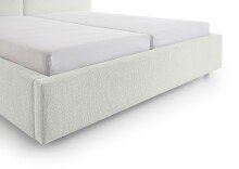 Polsterbett >Cube< Liegefläche 160x200cm, weiß, Stellmaß: 200x82x227cm (BxHxT)