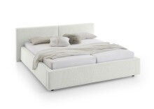 Polsterbett >Cube< Liegefläche 180x200cm, weiß, Stellmaß: 220x82x227cm (BxHxT)