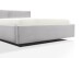 Polsterbett >Cube< Liegefläche 140x200cm, cement, Stellmaß: 180x82x227cm (BxHxT)