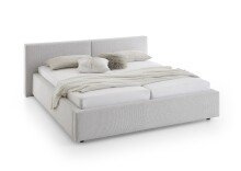 Polsterbett >Cube< Liegefläche 160x200cm, cement, Stellmaß: 200x82x227cm (BxHxT)