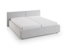 Polsterbett >Cube< Liegefläche 180x200cm, cement, Stellmaß: 220x82x227cm (BxHxT)