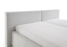 Polsterbett >Cube< Liegefläche 180x200cm, cement, Stellmaß: 220x82x227cm (BxHxT)