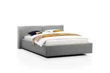 Polsterbett >Cube< Liegefläche 140x200cm, ash, Stellmaß: 180x82x227cm (BxHxT)