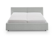 Polsterbett >Cube< Liegefläche 160x200cm, ash, Stellmaß: 200x82x227cm (BxHxT)