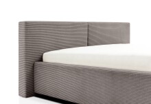 Polsterbett >Cube mit BK< Liegefläche 140x200cm, taupe, Stellmaß: 180x82x227cm (BxHxT)