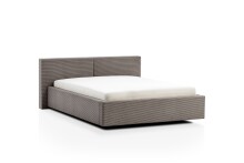 Polsterbett >Cube mit BK< Liegefläche 140x200cm, taupe, Stellmaß: 180x82x227cm (BxHxT)