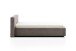 Polsterbett >Cube mit BK< Liegefläche 140x200cm, taupe, Stellmaß: 180x82x227cm (BxHxT)