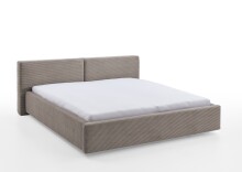 Polsterbett >Cube mit BK< Liegefläche 180x200cm, taupe, Stellmaß: 220x82x227cm (BxHxT)