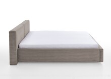 Polsterbett >Cube mit BK< Liegefläche 180x200cm, taupe, Stellmaß: 220x82x227cm (BxHxT)