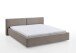 Polsterbett >Cube mit BK< Liegefläche 180x200cm, taupe, Stellmaß: 220x82x227cm (BxHxT)