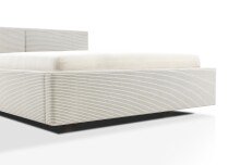 Polsterbett >Cube mit BK< Liegefläche 140x200cm, beige, Stellmaß: 180x82x227cm (BxHxT)
