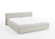 Polsterbett >Cube mit BK< Liegefläche 180x200cm, beige, Stellmaß: 220x82x227cm (BxHxT)