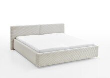 Polsterbett >Cube mit BK< Liegefläche 180x200cm, beige, Stellmaß: 220x82x227cm (BxHxT)