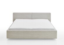 Polsterbett >Cube mit BK< Liegefläche 180x200cm, beige, Stellmaß: 220x82x227cm (BxHxT)