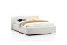 Polsterbett >Cube mit BK< Liegefläche 140x200cm, weiß, Stellmaß: 180x82x227cm (BxHxT)