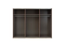 Schwebetürenschrank >ALICANTE< 3 Böden, 3 Stangen, Alpine Lodge / Betonoxid - 270x210x60 (BxHxT)