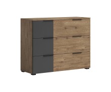 Schubkastenkommode >LINEA< 3 Schubladen, Bartex...