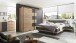 Schubkastenkommode >LINEA< 3 Schubladen, Bartex Eiche / Graphit - 120x89x40cm (BxHxT)