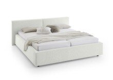 Polsterbett >Cube mit BK< Liegefläche 160x200cm, weiß, Stellmaß: 200x82x227cm (BxHxT)