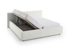 Polsterbett >Cube mit BK< Liegefläche 160x200cm, weiß, Stellmaß: 200x82x227cm (BxHxT)