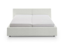 Polsterbett >Cube mit BK< Liegefläche 160x200cm, weiß, Stellmaß: 200x82x227cm (BxHxT)