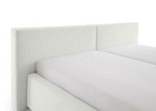 Polsterbett >Cube mit BK< Liegefläche 180x200cm, weiß, Stellmaß: 220x82x227cm (BxHxT)