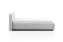 Polsterbett >Cube mit BK< Liegefläche 140x200cm, cement, Stellmaß: 180x82x227cm (BxHxT)
