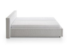 Polsterbett >Cube mit BK< Liegefläche 160x200cm, cement, Stellmaß: 200x82x227cm (BxHxT)