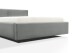 Polsterbett >Cube mit BK< Liegefläche 140x200cm, ash, Stellmaß: 180x82x227cm (BxHxT)