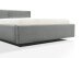 Polsterbett >Cube mit BK< Liegefläche 140x200cm, ash, Stellmaß: 180x82x227cm (BxHxT)