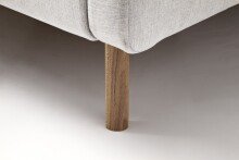 Polsterbett >Lotte mit BK< Liegefläche 180x200 cm, hellgrau, Stellmaß: 201x105x222cm (BxHxT)