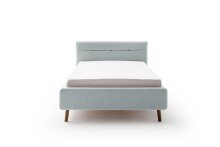 Polsterbett >Lotte mit BK< Liegefläche 140x200cm, eisblau, Stellmaß: 161x105x222cm (BxHxT)