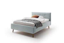 Polsterbett >Lotte mit BK< Liegefläche 140x200cm, eisblau, Stellmaß: 161x105x222cm (BxHxT)